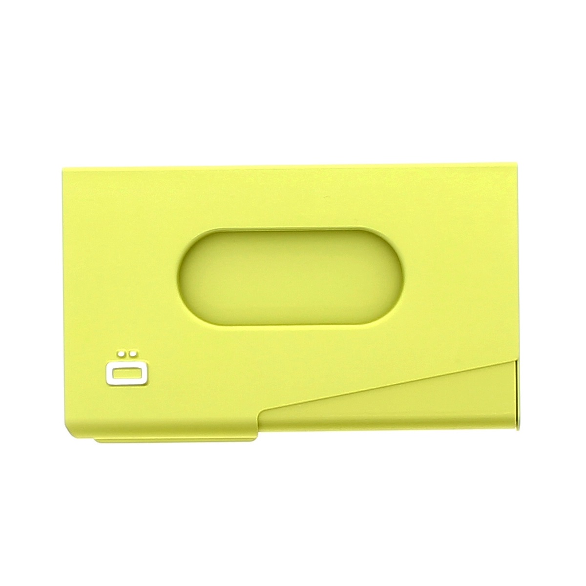 Aluminum Business card holder One Touch - Green Lime
